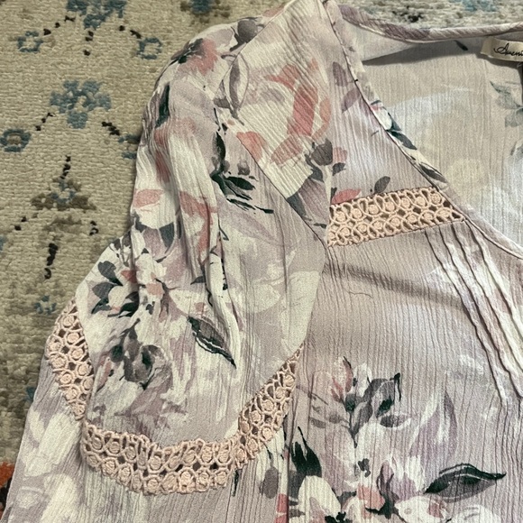 American Rag Floral Peasant Style Blouse - Picture 12 of 15